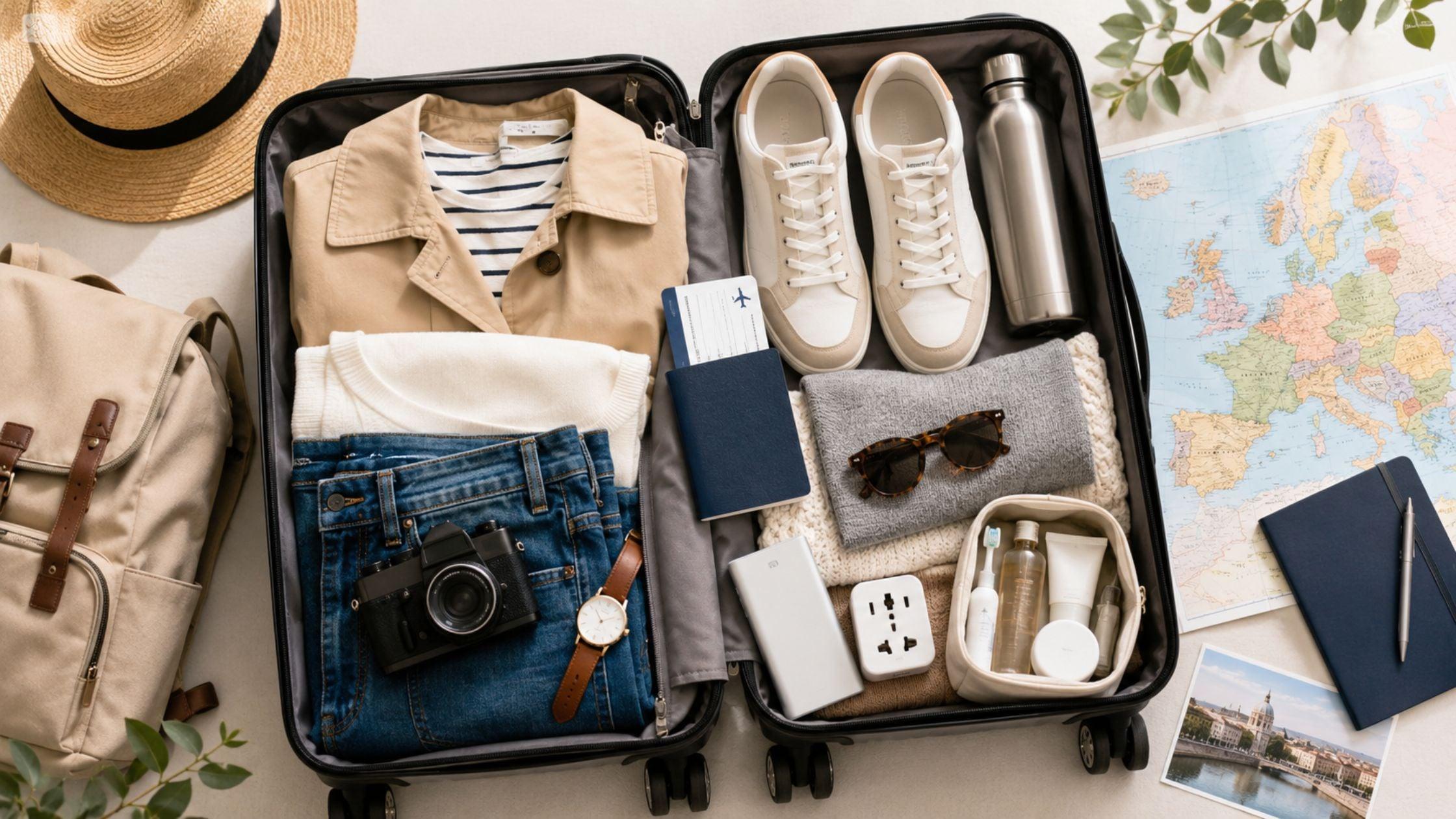Qué llevar a un campamento de verano en Inglaterra: maleta con ropa y artículos básicos.